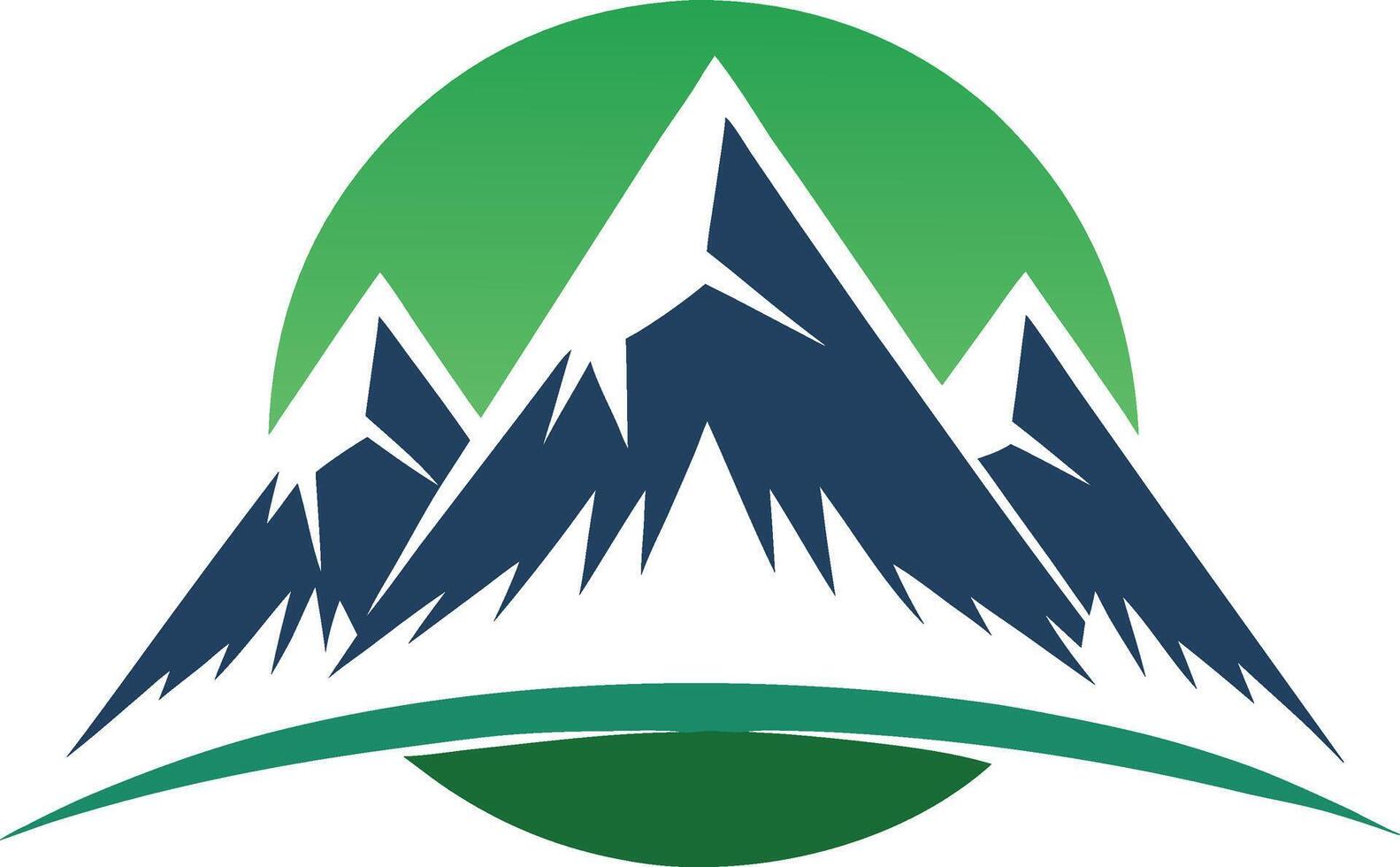 The logo for the mountain ridge company vector