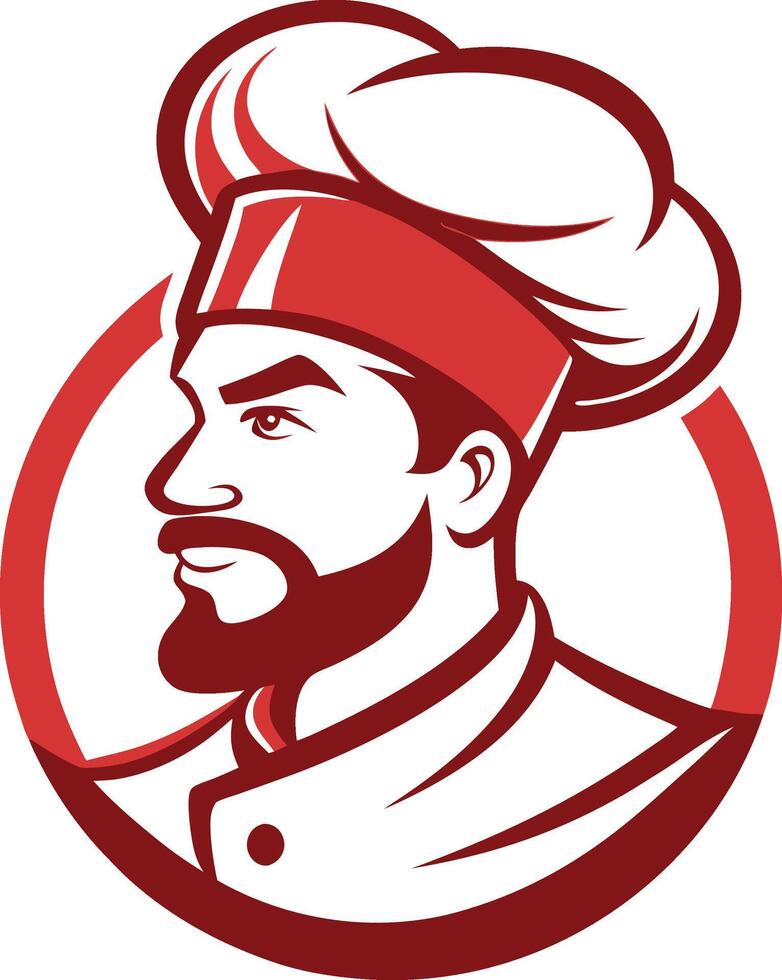 Chef cook chef head icon vector
