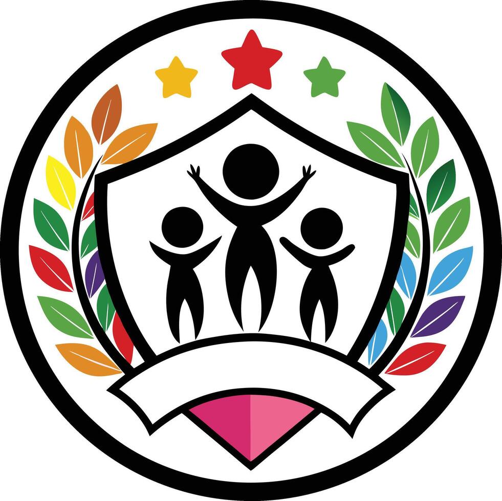 The logo for the school of the future vector