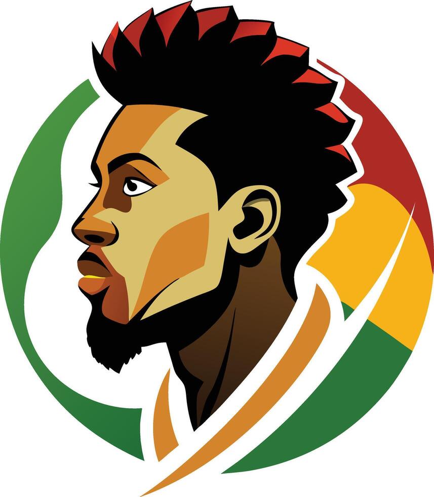 The logo of the national football team of jamaica vector