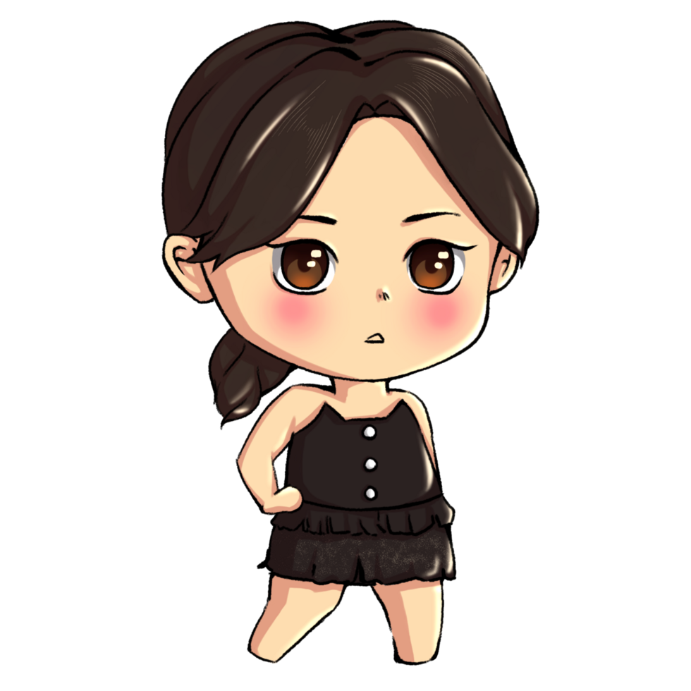 Seulgi kpop girl group chibi artstyle png