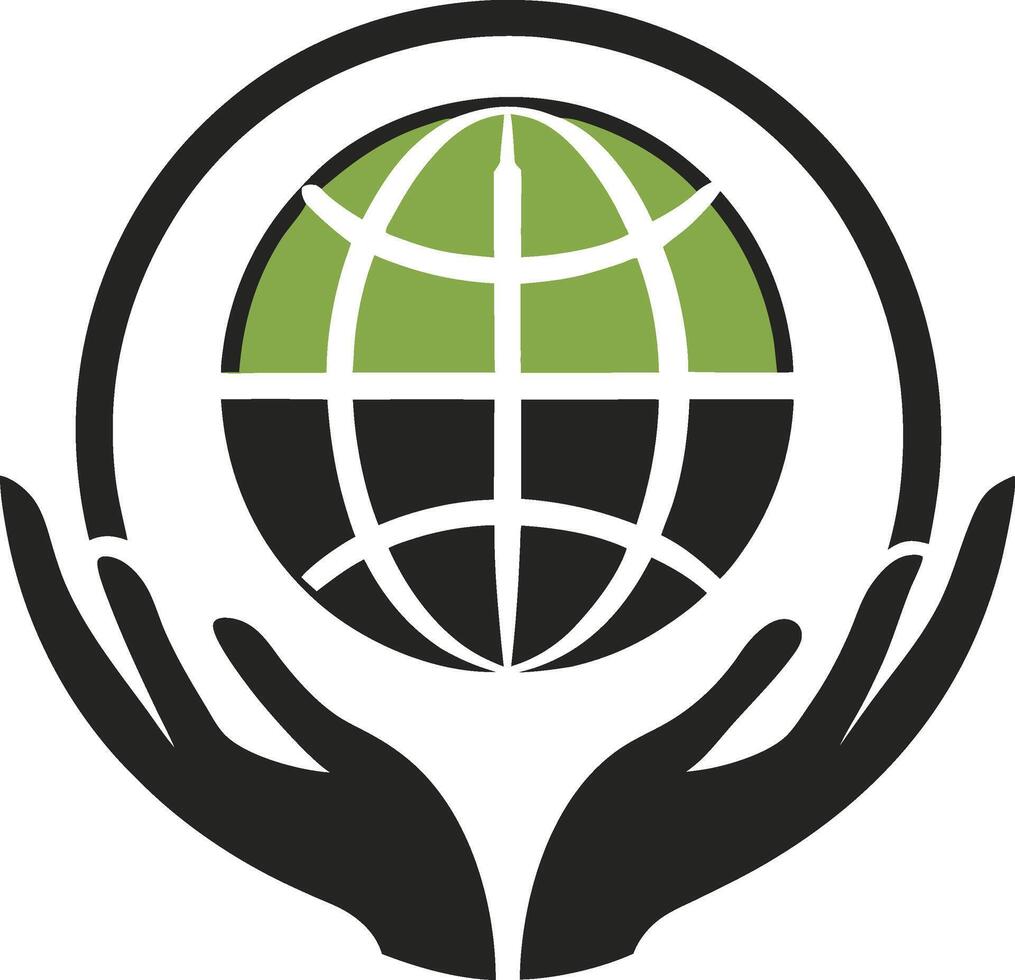 The logo for the international peace institute vector
