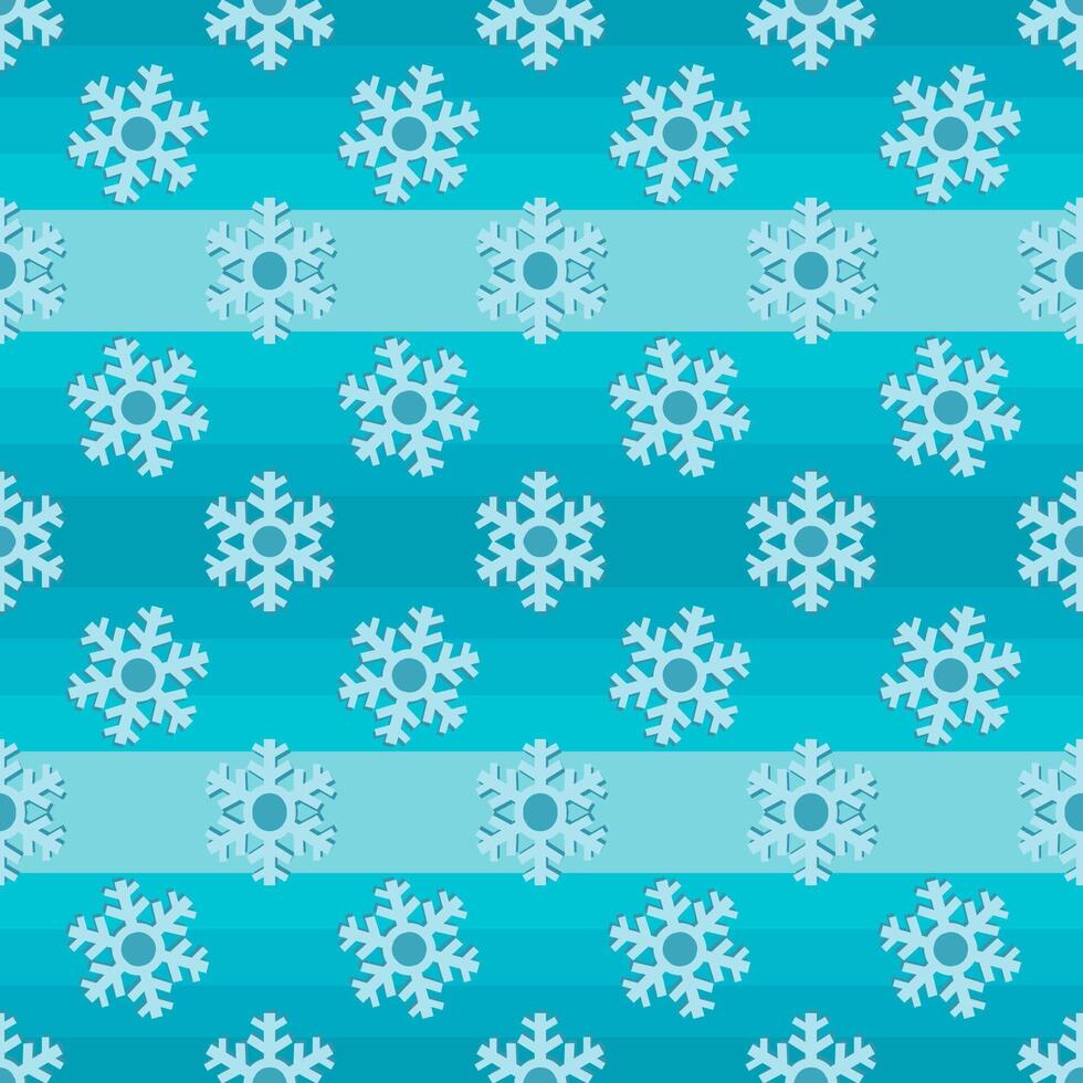 snowflake in blue gradient Color background seamless pattern vector