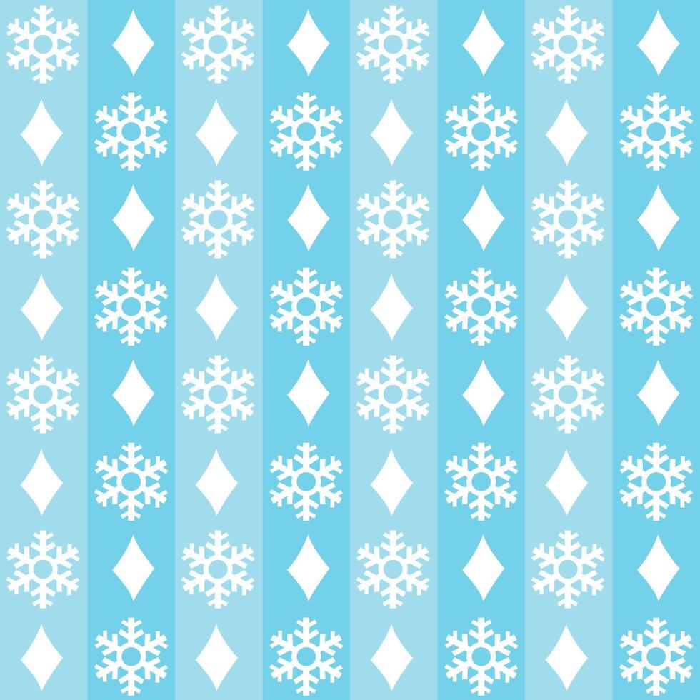 Snowflake with sparkling design on blue seamless pattern vector