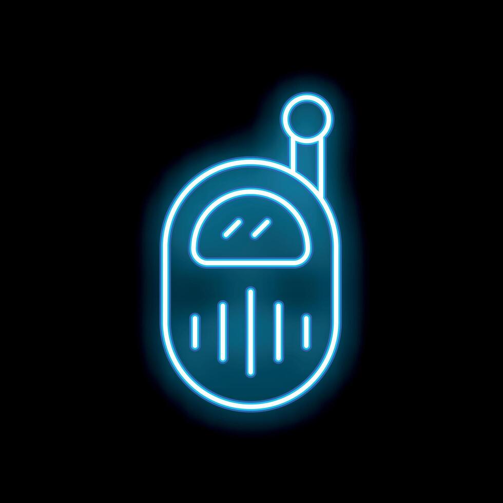 Baby monitor neon sign glowing on a black background vector