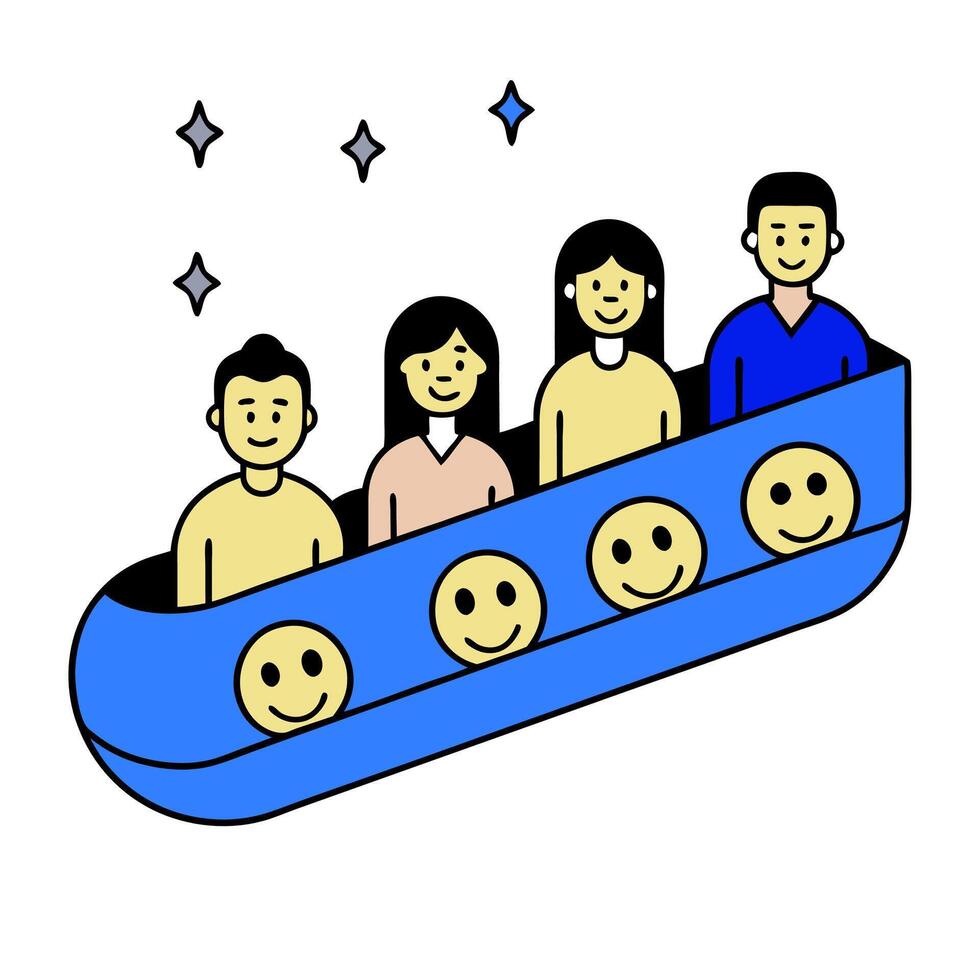 People with Enchanted Credit Cards and Glittering Stars concept as A group of people holding enchanted credit cards with glittering stars set against a mystical vector