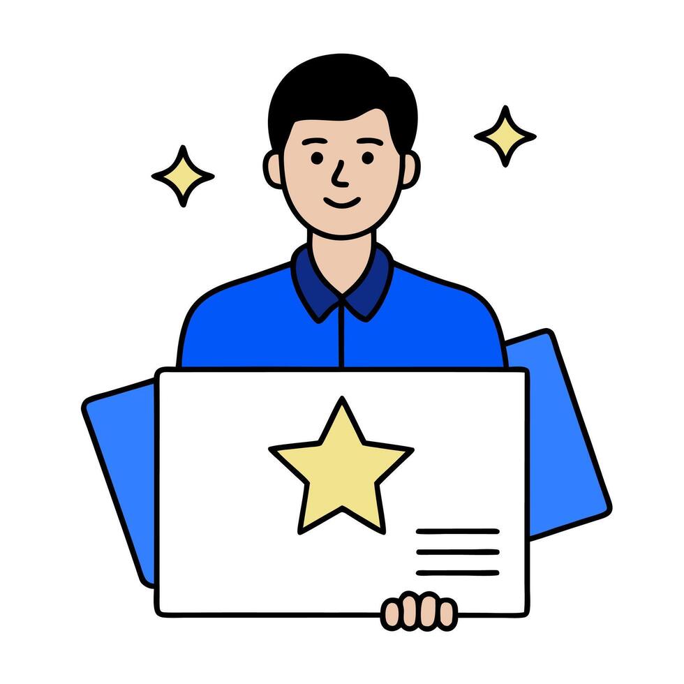 Customer application icon with copy space on white background concept as A illustration of a customer application icon with ample copy space on a white ba vector