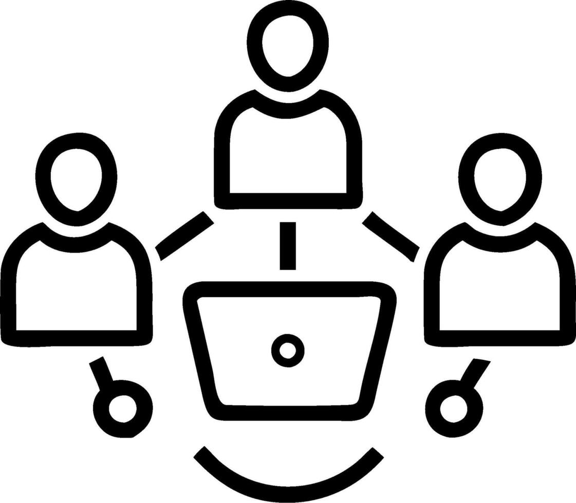 minimalize as Business team collaborating on a marketing strategy concept as A illustration of a business team collaborating on a marketing strategy using digital vector
