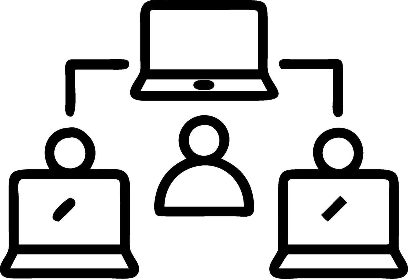 minimalize as Marketing team collaborating on a product launch concept as A illustration of a marketing team collaborating on a product launch using digital tools vector
