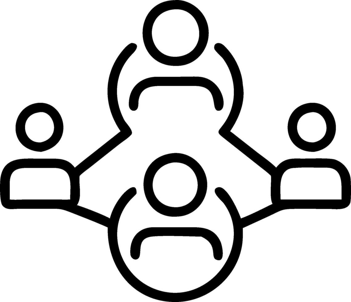 minimalize as Virtual team collaborating on a digital platform concept as A illustration of a virtual team collaborating on a digital platform highlighting remote vector