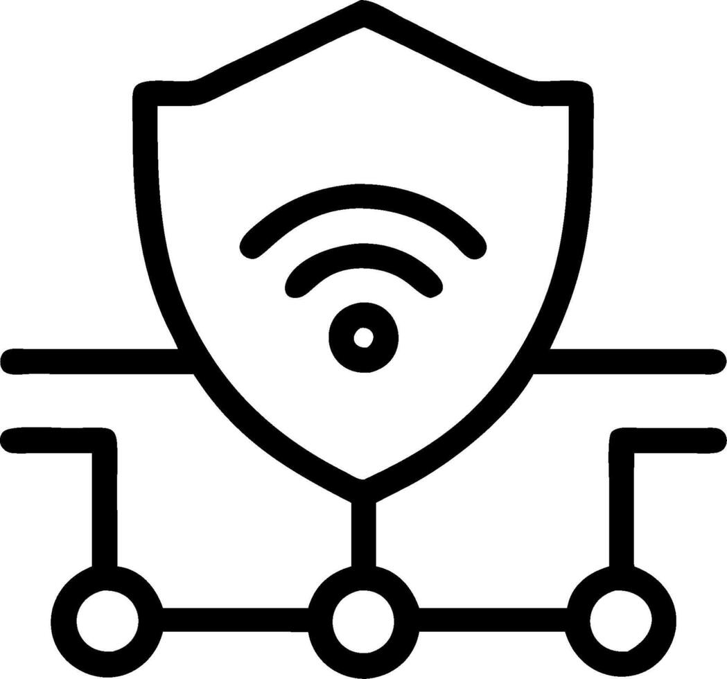 as VPN Virtual Private Network icon with a shield and network symbol concept as illustration of a VPN icon with a shield and network symbol highlighting the import vector