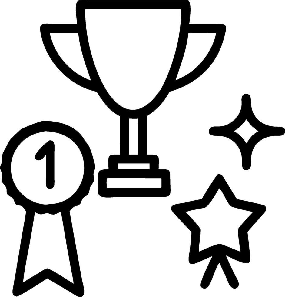 Achievement Badge with Ribbon and Trophy concept as An achievement badge with a ribbon and a trophy set against a whimsical background offering ample space for t vector