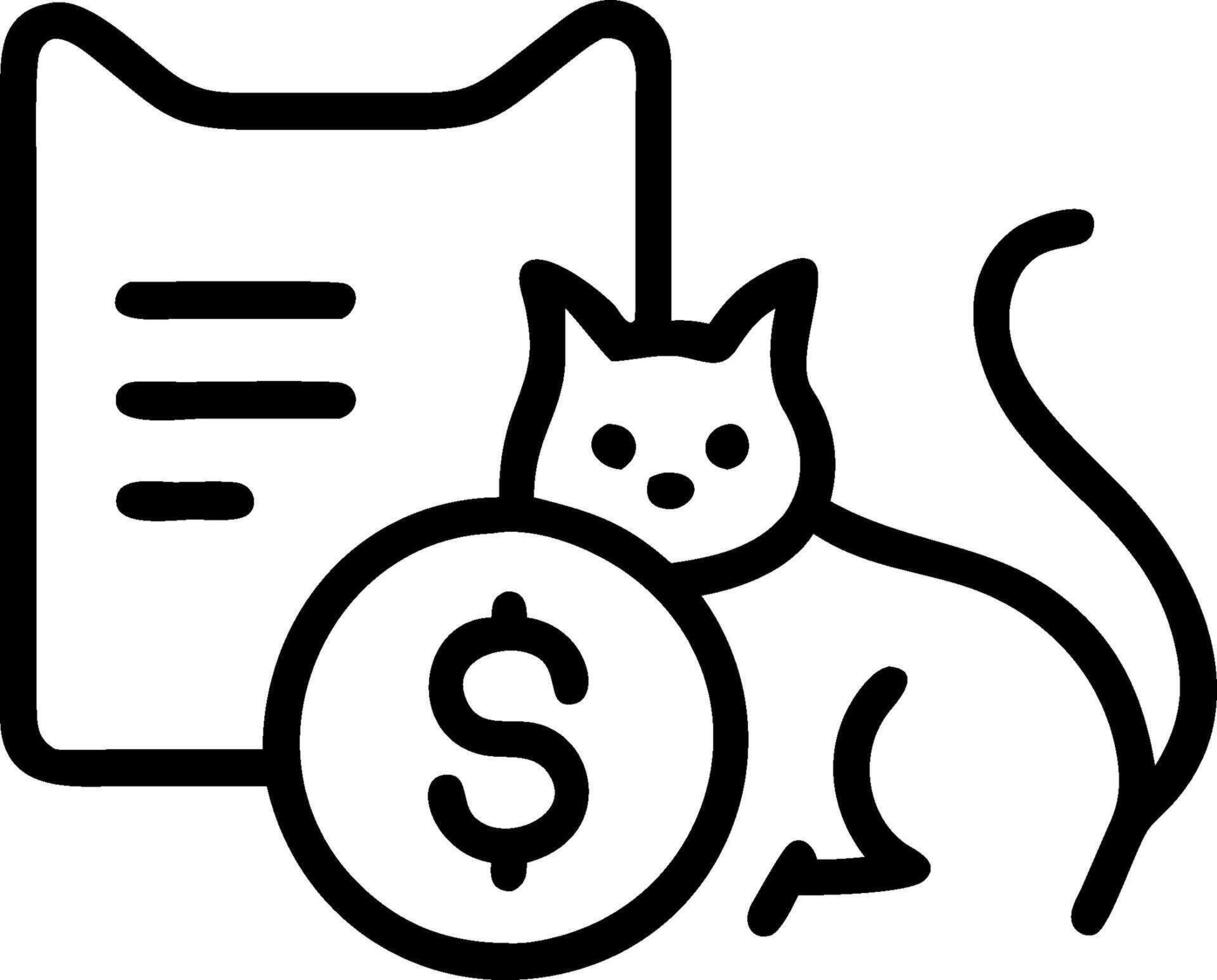 A cat and a savings ledger symbolizing tracking savings in double exposure with copy space. concept as A cat blended with a savings ledger representing the track vector