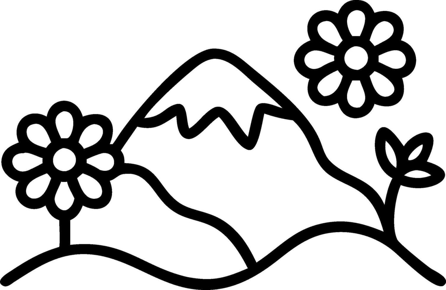 Alpine Wildflowers concept as Alpine wildflowers bloom brilliantly against a backdrop of rugged mountains offering a stunning contrast. in Photo Stock Concept vector