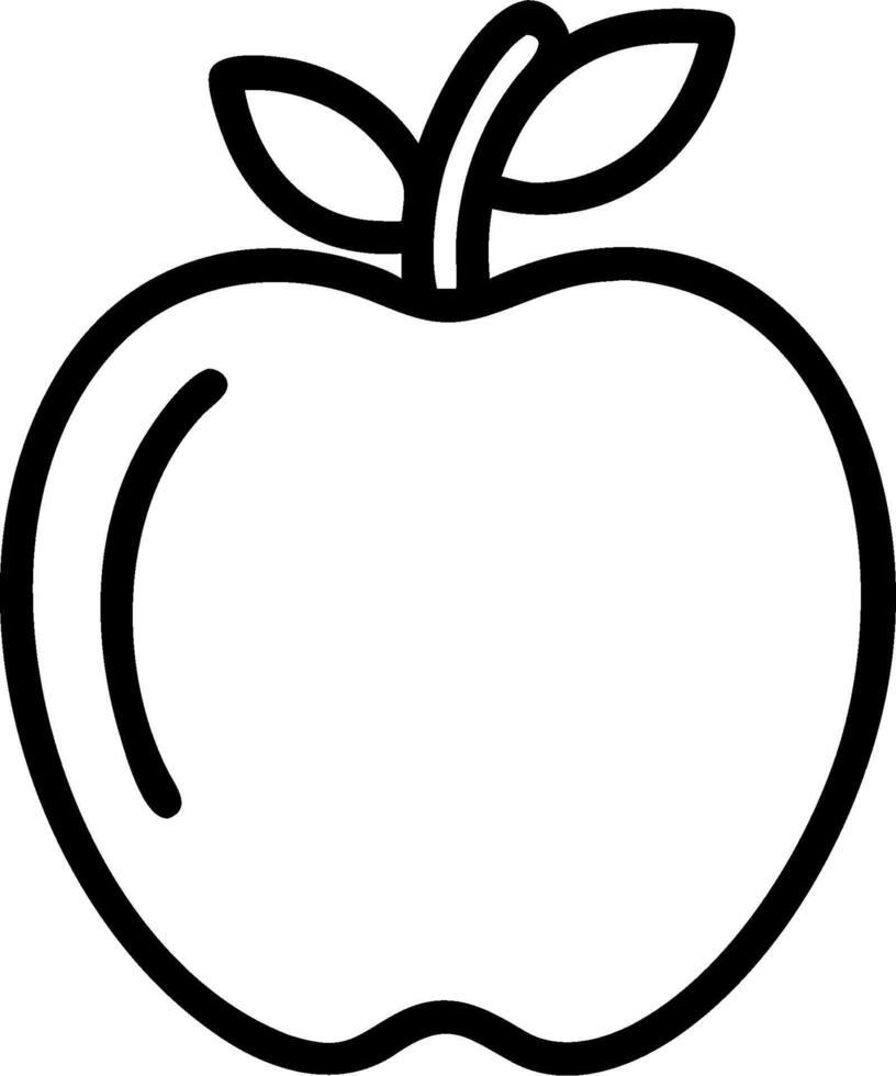 Apple icon with copy space on a white background concept as A image of an apple icon with generous copy space on a white background ideal for promoting he vector