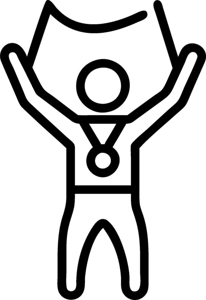 Athlete with a medal and a stopwatch representing sports achievement with room for writing. concept as An athlete holding a medal and a stopwatch symbolizing spo vector