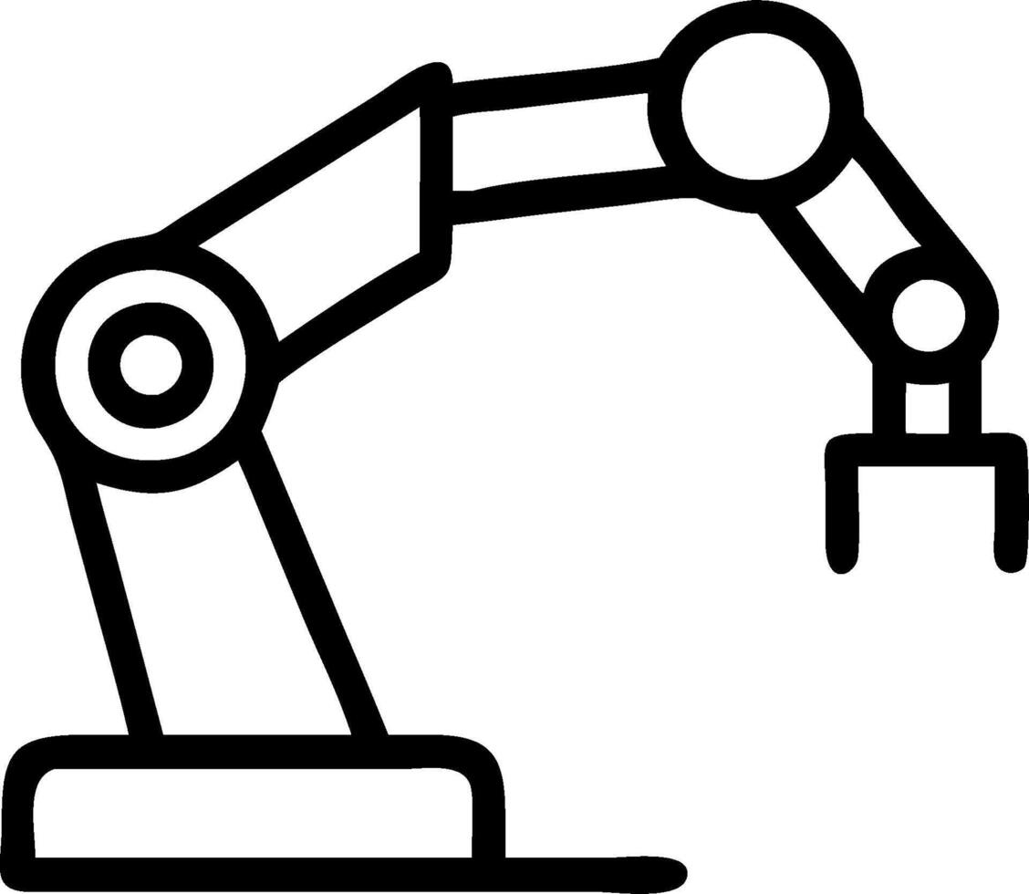 Automation logistic icon with copy space on white background concept as A illustration of an automation logistic icon with ample copy space on a white bac vector
