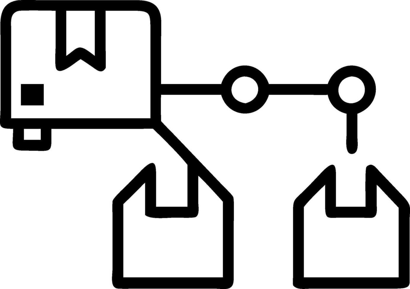 Automation logistic symbol with copy space for project planning concept as An artistic rendering of an automation logistic symbol with spacious copy space suitab vector