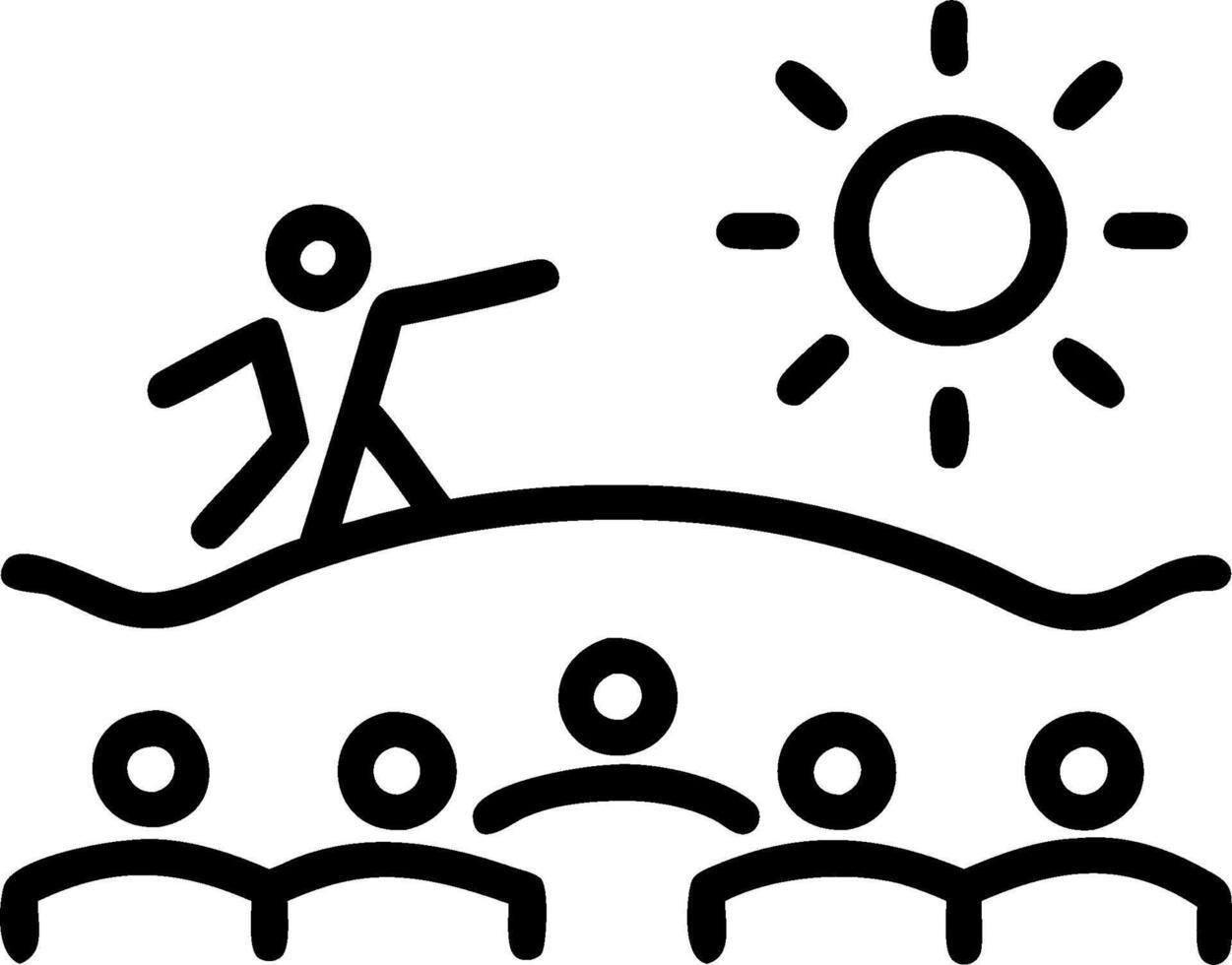 Beach Sunset Party concept as A lively beach party unfolds under the stunning spectacle of a sunset with people enjoying the vibrant evening. in Photo Stock Conc vector