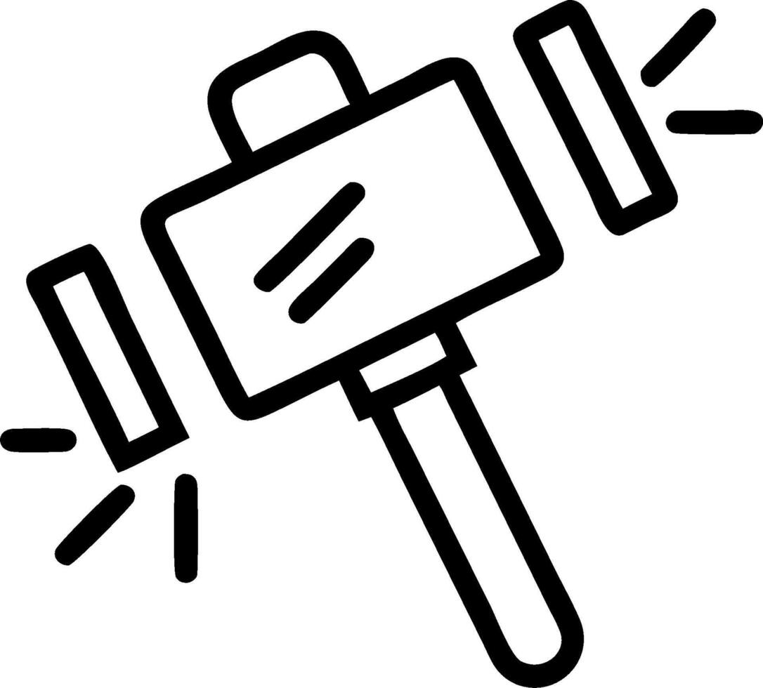 Bidding icon with space for text and graphics on a blue background concept as A modern bidding icon design featuring space for both text and graphics on a blue b vector