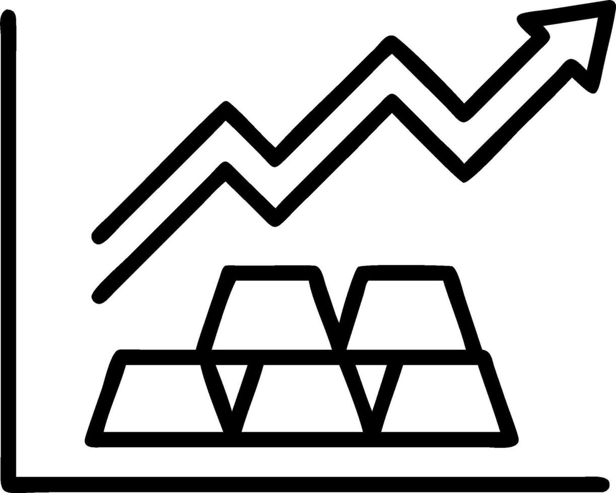 Blackboard with Silver Bars and Upward Trend concept as A blackboard with silver bars and an upward trend set against a dreamy background offering ample space fo vector