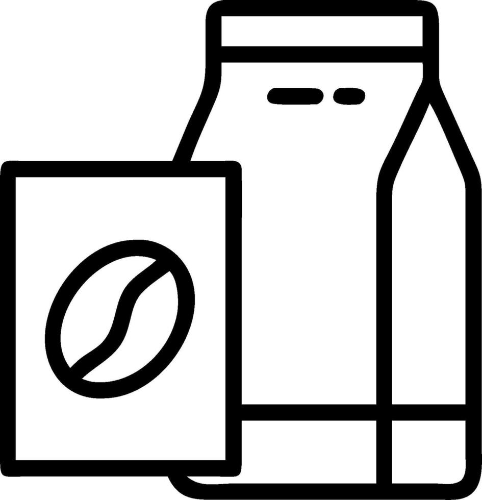 Blank coffee bag and a color swatch symbolizing design possibilities with ample space for text. concept as A blank coffee bag next to a color swatch representing vector