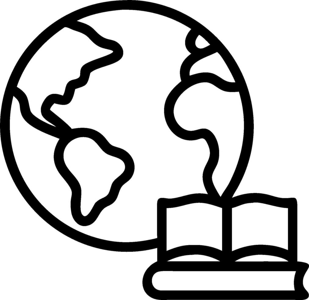 Book and Globe concept as A book next to a globe set against a dreamy background offering ample space for text or graphics symbolizing the global perspective and vector
