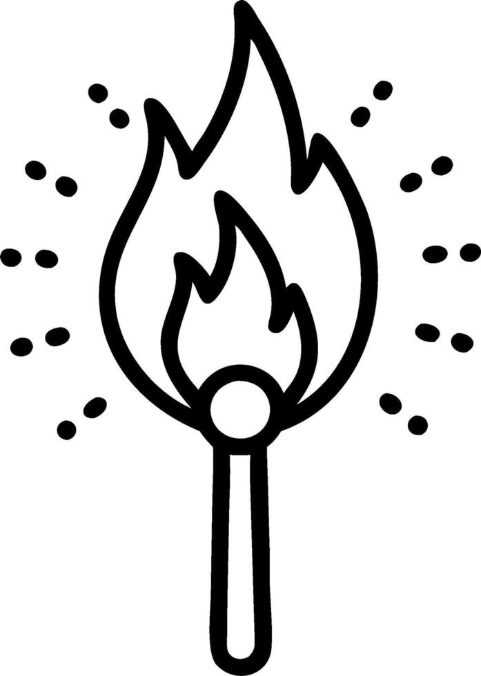 Bright Flame Among Embers concept as A single bright flame stands out among numerous embers in a whimsical background offering ample space for text or graphics s vector