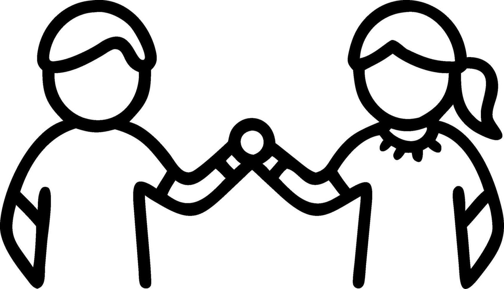 Brother and Sister Silhouette concept as Silhouettes of a brother and sister with a Rakhi bracelet and ample copy space representing the sibling bond during Raks vector