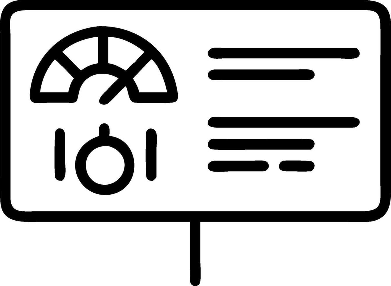 Business dashboard illustration with blank area for customizable text concept as A creative depiction of a business dashboard illustration featuring a blank area vector