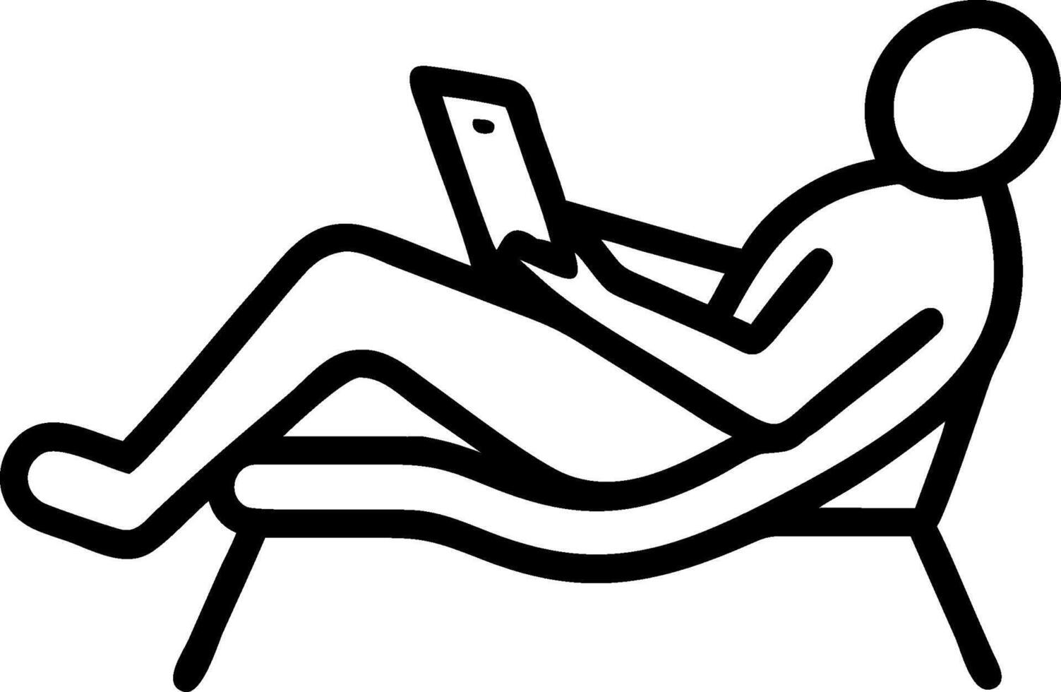 CEO relaxing by the pool while working on a tablet concept as A CEO relaxing by the pool while working on a tablet browsing social media insights emphasizing rel vector