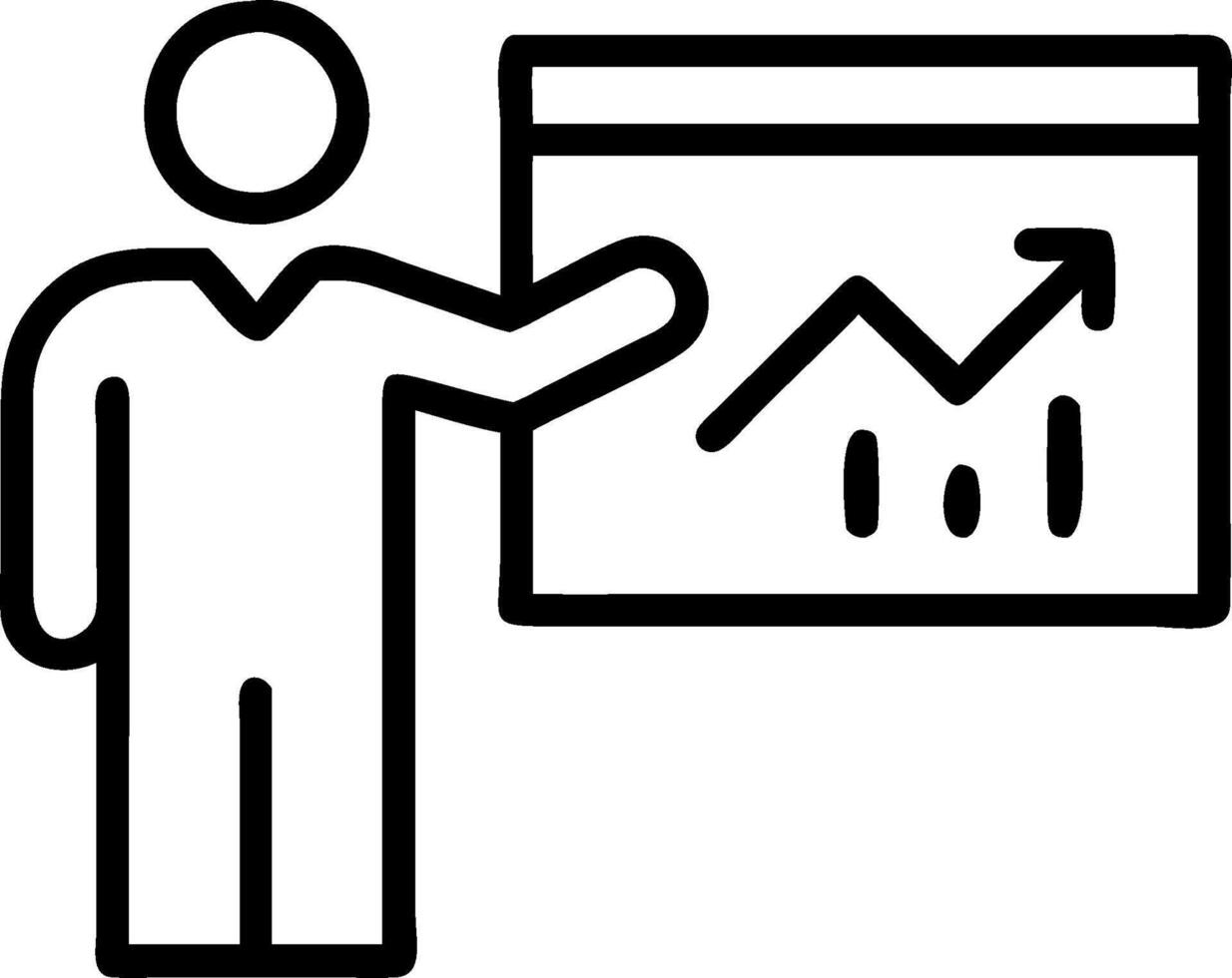 CFO with Digital Dashboard and Financial Projections in High Tech Office concept as Mid shot of a CFO using a digital dashboard and reviewing financial projectio vector