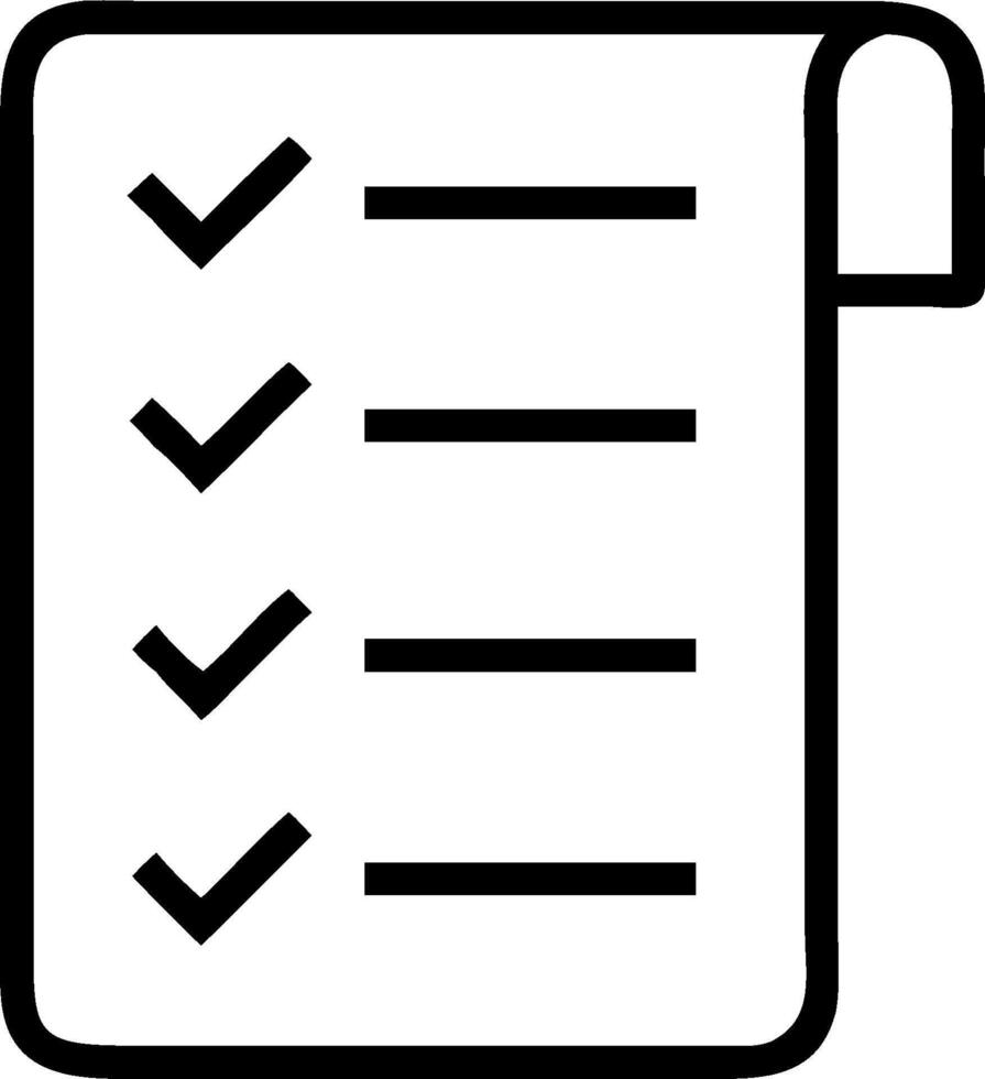Checklist illustration with blank area for customizable text concept as A creative depiction of a checklist illustration featuring a blank area for customizable vector