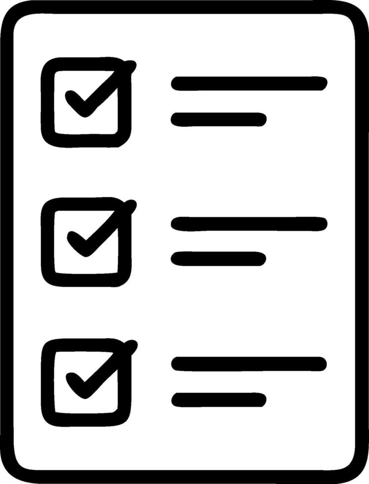 Checklist illustration with blank area for customizable text concept as A creative depiction of a checklist illustration featuring a blank area for customizable vector