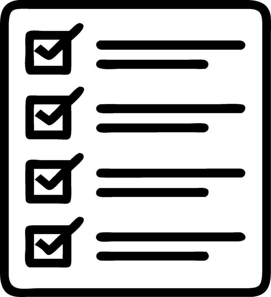 Checklist symbol with copy space for project planning concept as An artistic rendering of a checklist symbol with spacious copy space suitable for project planni vector
