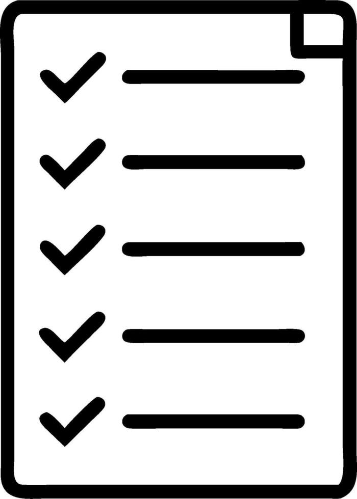 Checklist symbol with copy space for project planning concept as An artistic rendering of a checklist symbol with spacious copy space suitable for project planni vector
