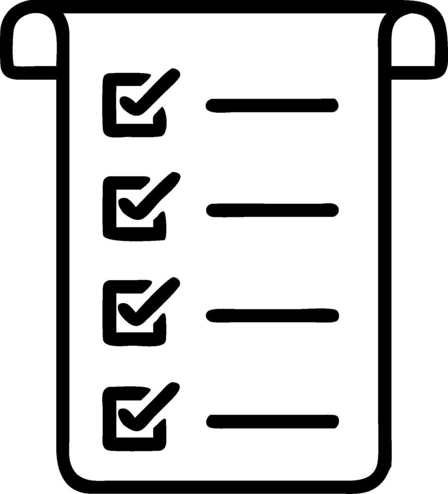 Checklist illustration with blank area for customizable text concept as A creative depiction of a checklist illustration featuring a blank area for customizable vector