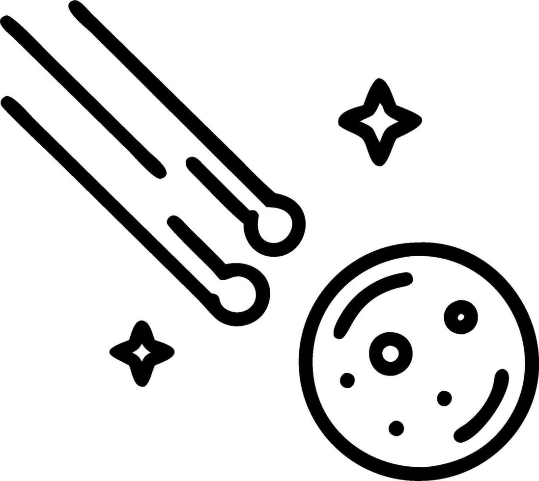 Comet and Starfield concept as Comet with a starfield and ample copy space representing the beauty and motion of celestial objects in space. in Photo Stock Conce vector