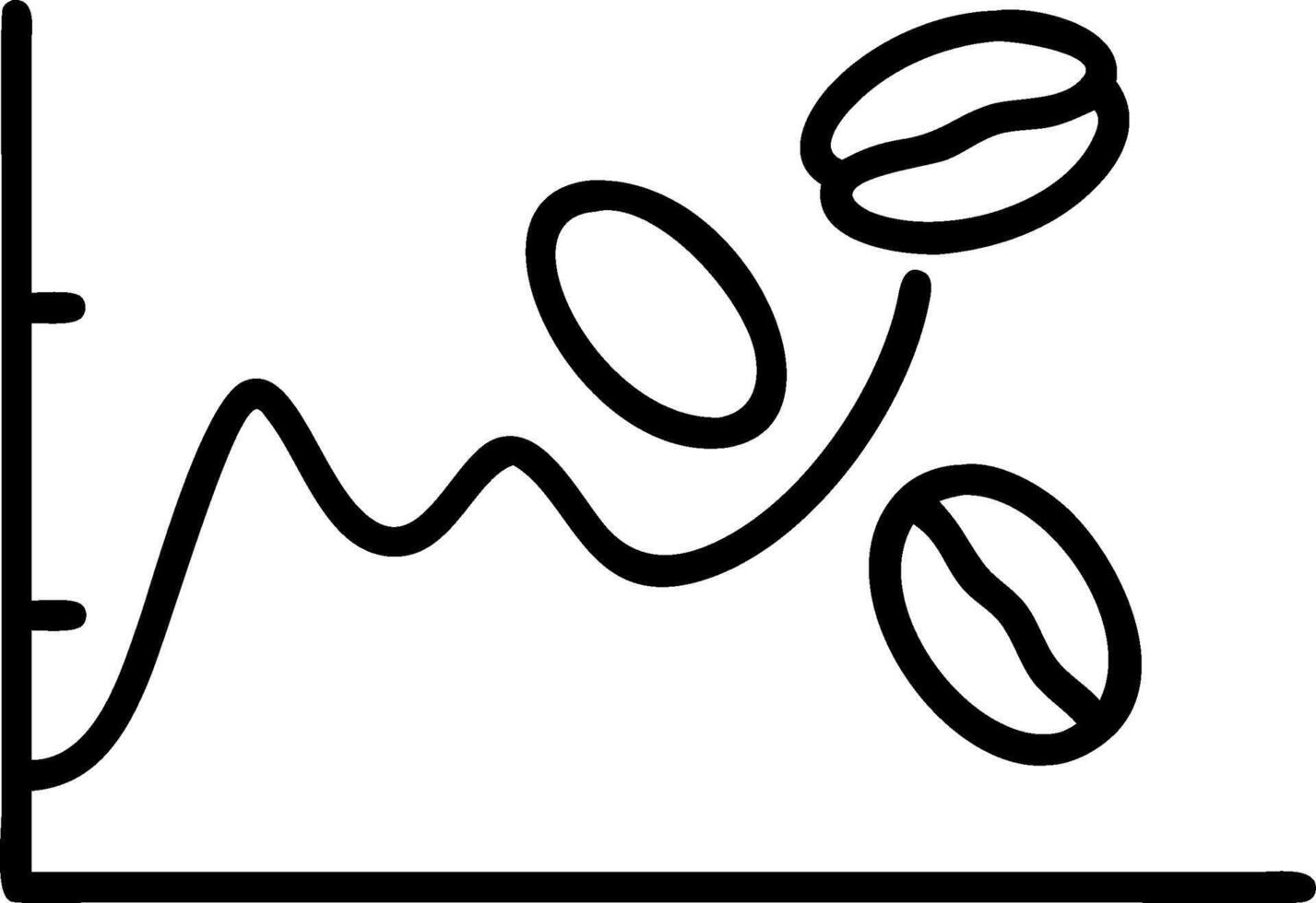 Cotton Bale and Horizontal Line concept as Cotton bale and a horizontal line on a whimsical background offering ample space for text or graphics symbolizing cons vector
