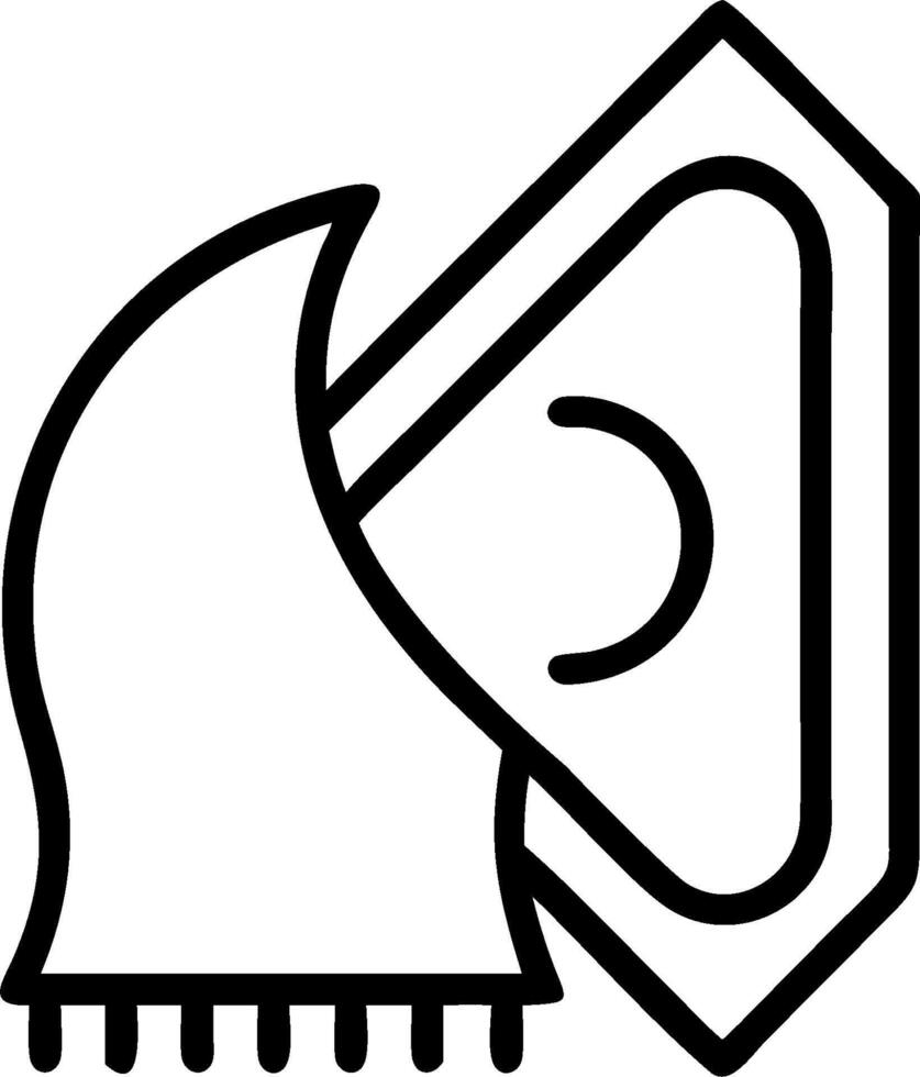 Crescent and prayer mat icon with copy space for spiritual tools concept as A spiritual tools oriented crescent and prayer mat icon with ample copy space ideal f vector