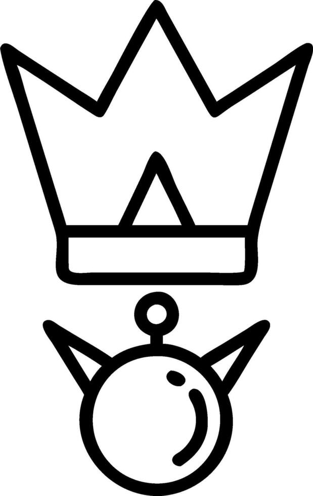 Crown and a golden medal symbolizing royalty and victory with ample space for text. concept as A crown placed beside a golden medal representing royalty and the vector