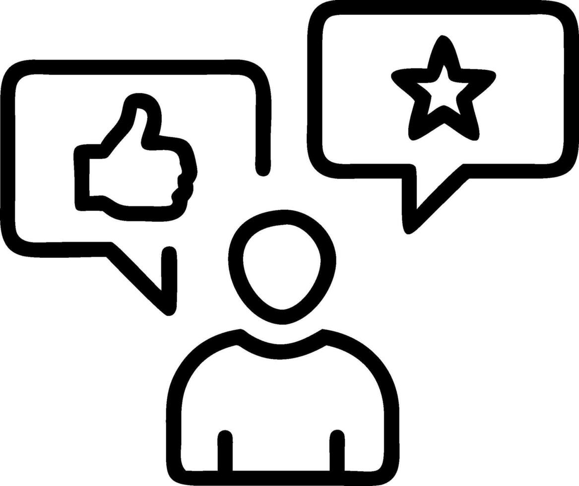Customer satisfaction icon with copy space on white background concept as A illustration of a customer satisfaction icon with ample copy space on a white vector