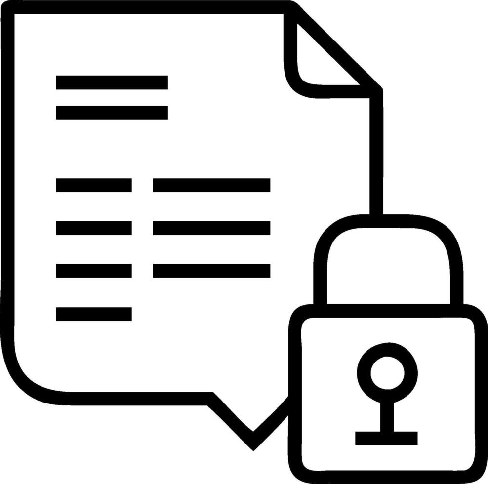 Data privacy PDPA illustration with blank area for customizable text concept as A creative depiction of a data privacy PDPA illustration featuring a blank area f vector