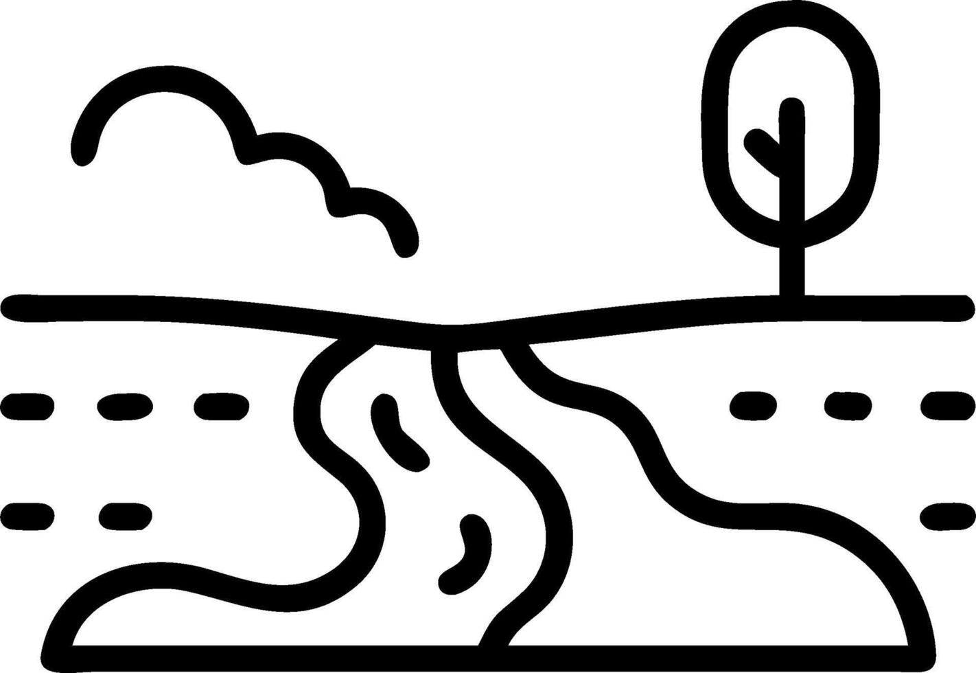 Dawn and Night River concept as A timelapse view of a river at dawn and night set against a whimsical background offering ample space for text or graphics symbol vector