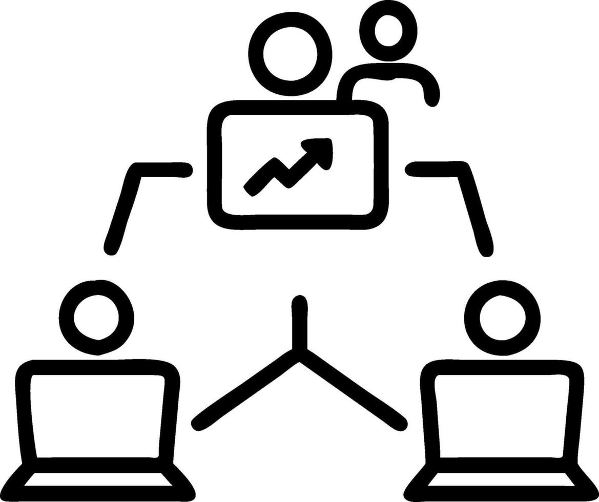Design team collaborating on a new product concept as A illustration of a design team collaborating on a new product using digital tools and creative soft vector