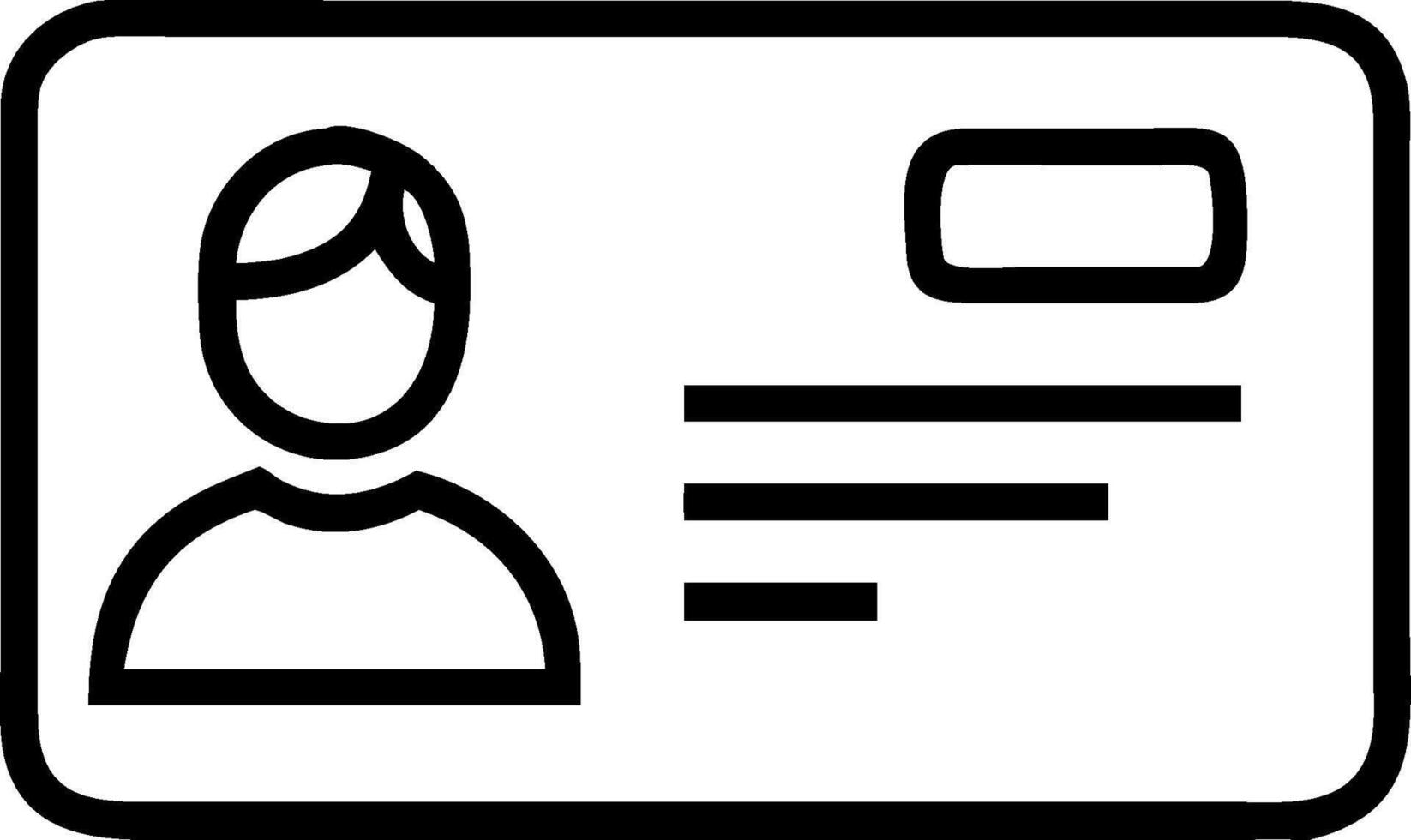 Driver license icon with copy space on a white background concept as A image of a driver license icon with ample copy space on a white background perfect vector