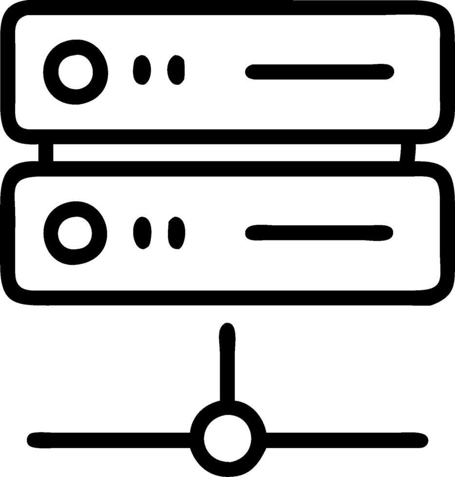 ERP interface and server icon with copy space for system tools concept as An ERP tools oriented interface and server icon with ample copy space ideal for visuali vector