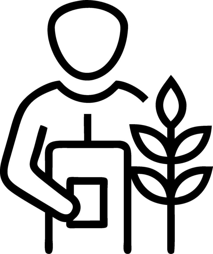 Farmer with Crop and Insurance Policy concept as An image of a farmer with a crop and insurance policy set against a whimsical background offering ample space fo vector