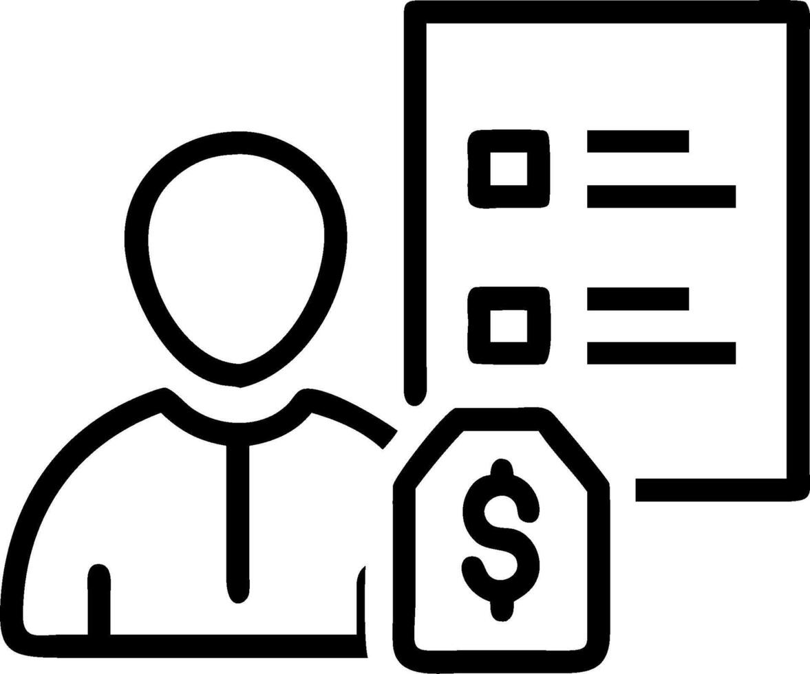 Finance Manager with Spreadsheet and Calculator concept as A finance manager reviewing a spreadsheet and using a calculator set against a dreamy background offer vector