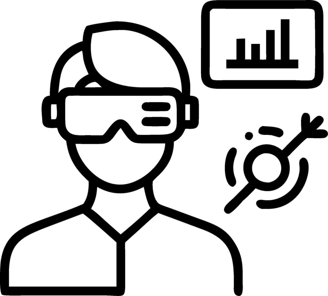 Financial Advisor with Charts and Screen Share concept as An image of a financial advisor with charts and screen share set against a whimsical background offerin vector